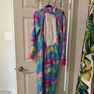 Women’s small unicorn onesie